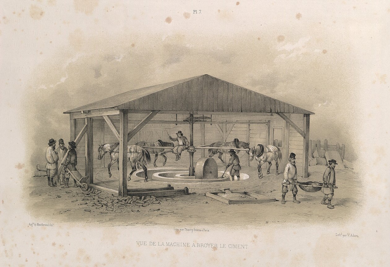 Cementgyártás: A Szent Izsák-székesegyház építése, 1845 alkotó: Auguste de Montferrand