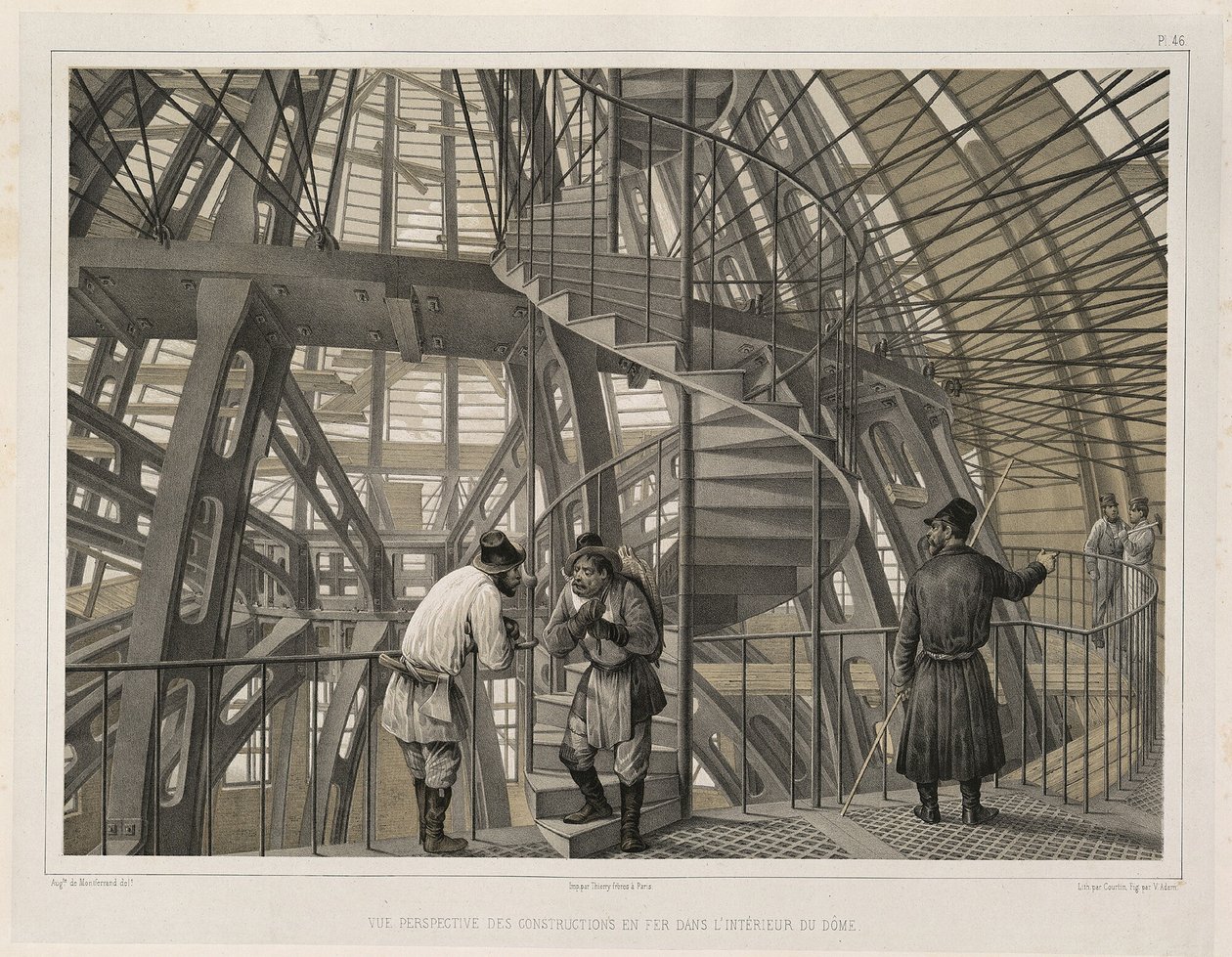 Fémszerkezet a székesegyház belsejében Kezdő: A Szent Izsák-székesegyház építése, 1845 alkotó: Auguste de Montferrand