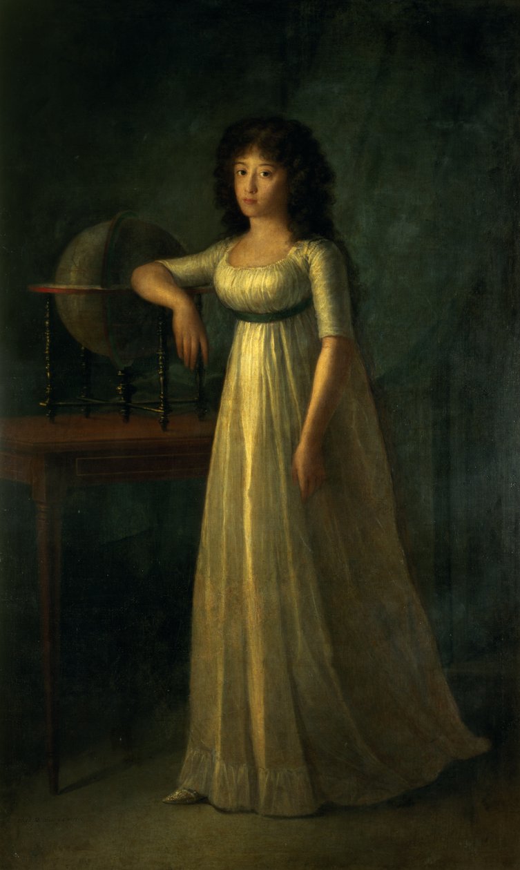 Donna Joaquina Tellez-Giron, Osuna hercegének és hercegnőjének lánya, 1798 alkotó: Augustin Esteve