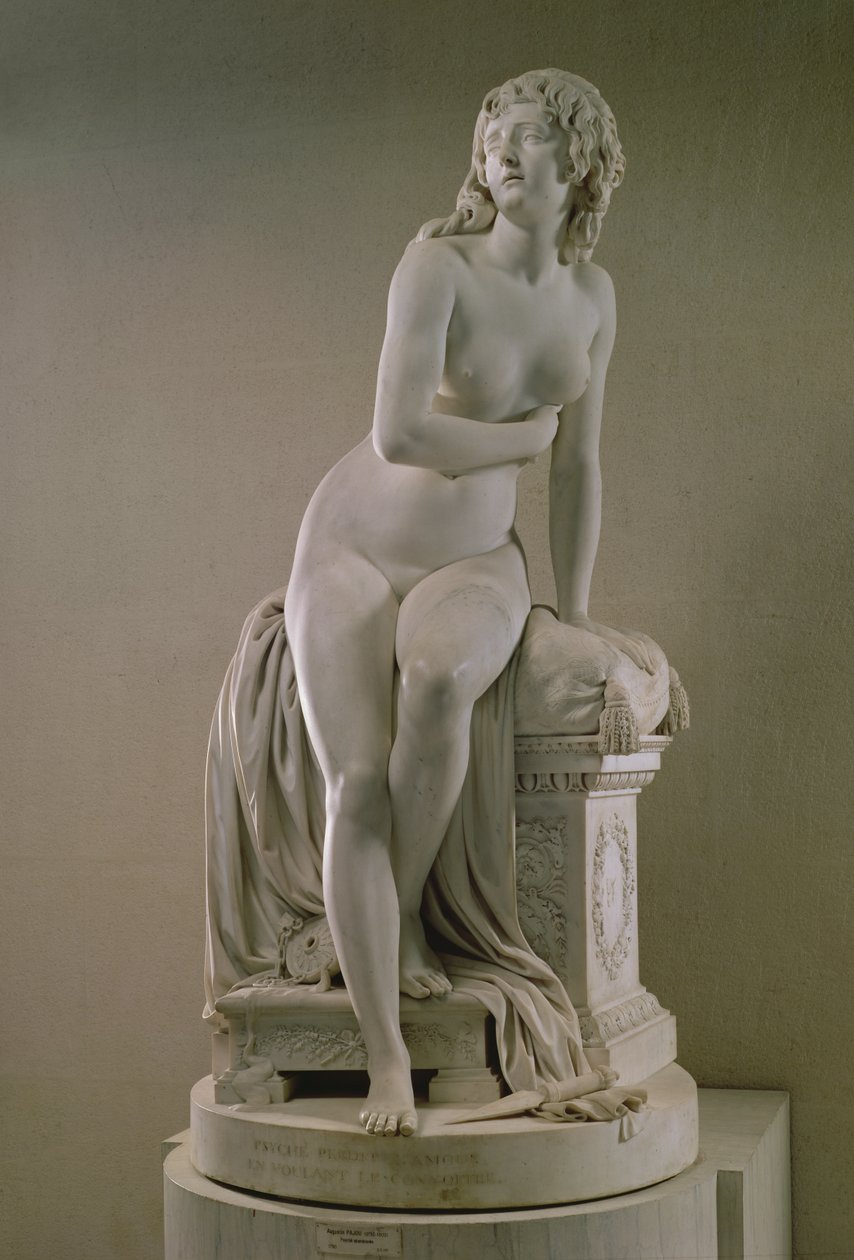 Az elhagyott psziché, 1790 (márvány) alkotó: Augustin Pajou