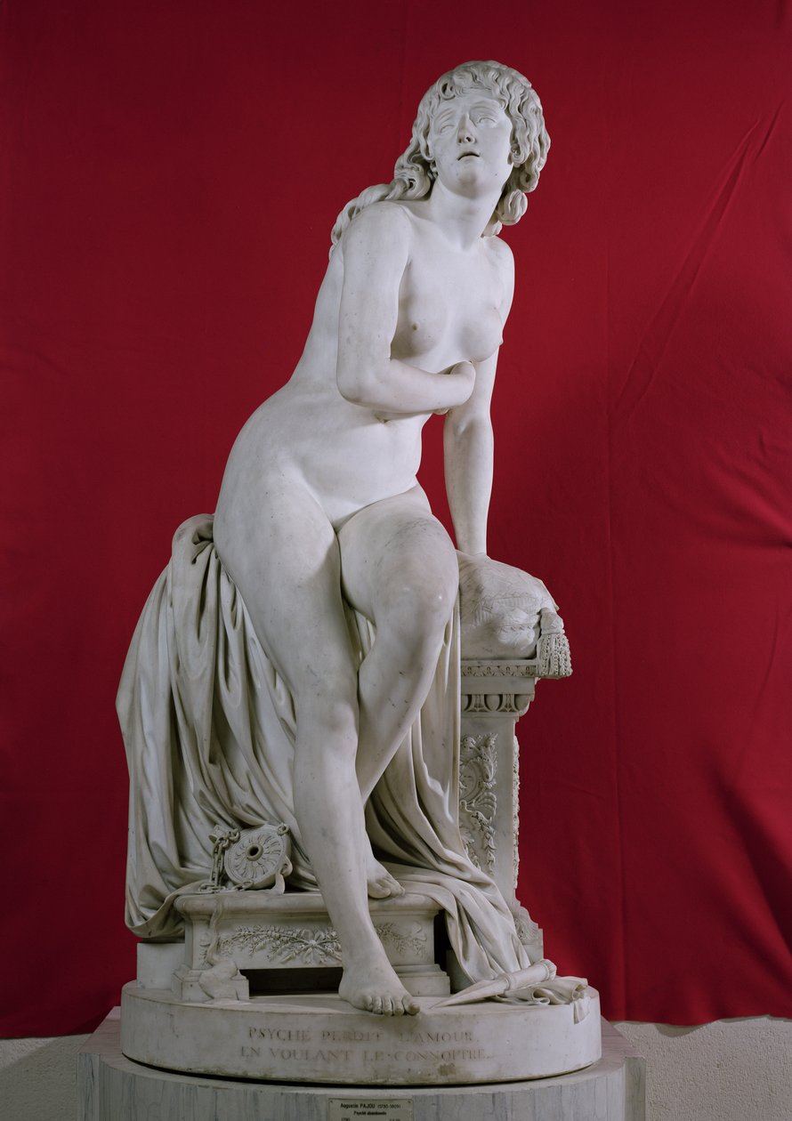 Az elhagyott psziché, 1790 (márvány) alkotó: Augustin Pajou