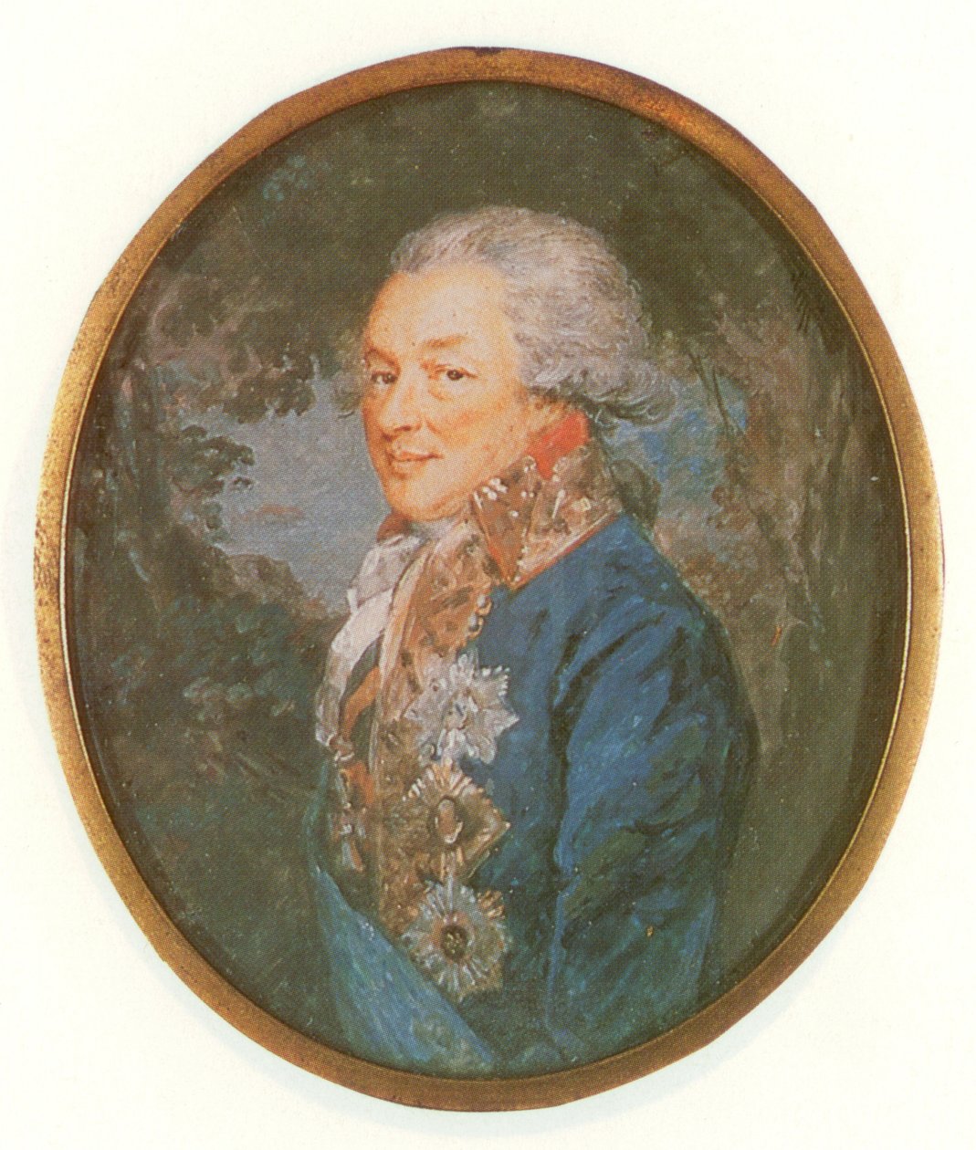Ivan Petrovics Szaltykov portréja (1730-1805) alkotó: Augustin Ritt