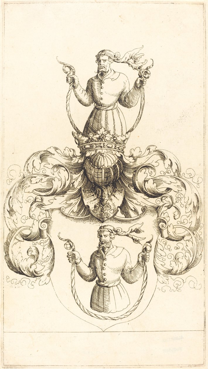 Ismeretlen ember címere alkotó: Augustin Hirschvogel