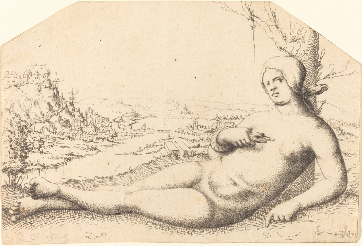 Kleopátra halála alkotó: Augustin Hirschvogel