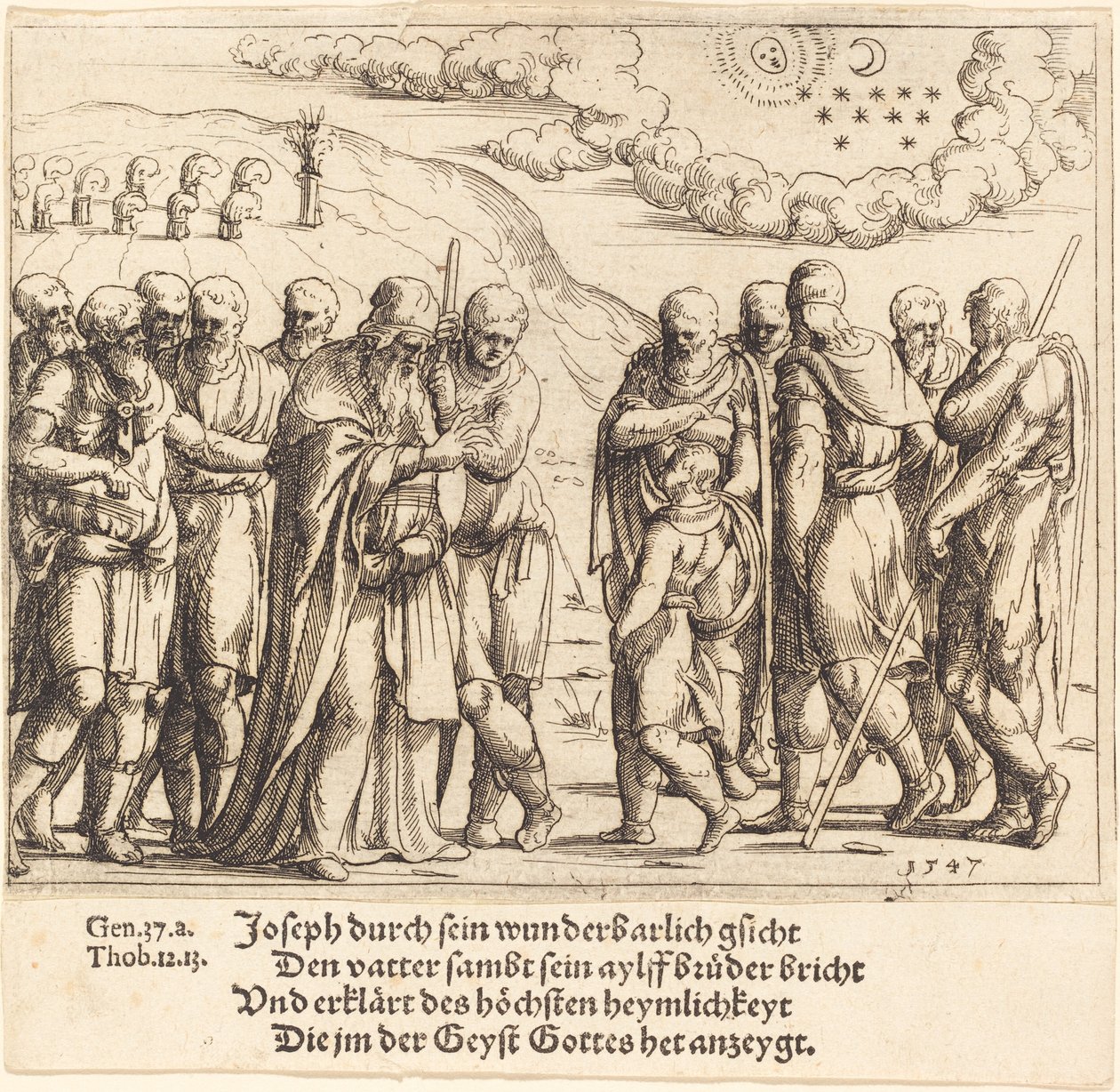 József elmeséli álmait alkotó: Augustin Hirschvogel