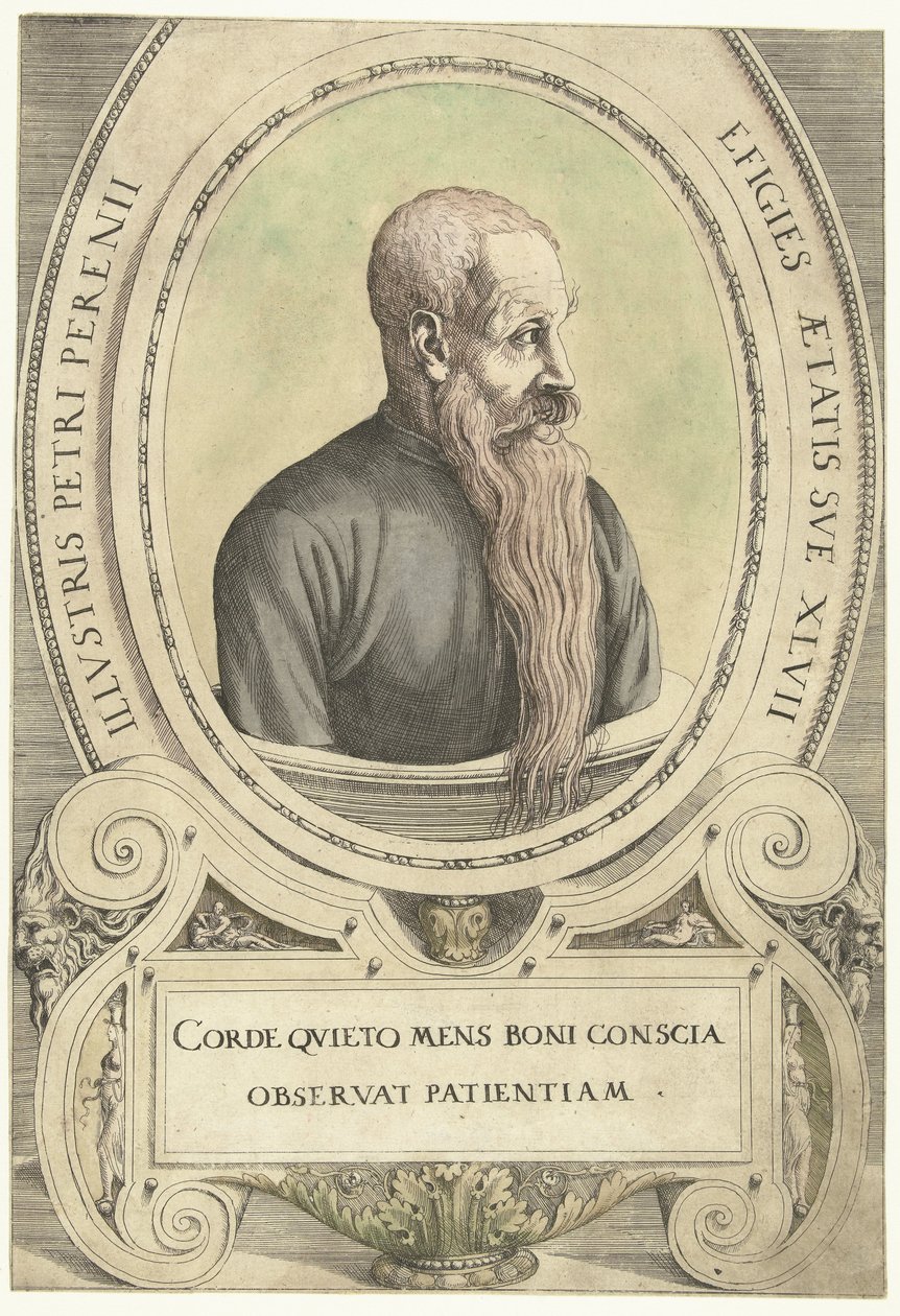 Portret van Peter Perényi alkotó: Augustin Hirschvogel