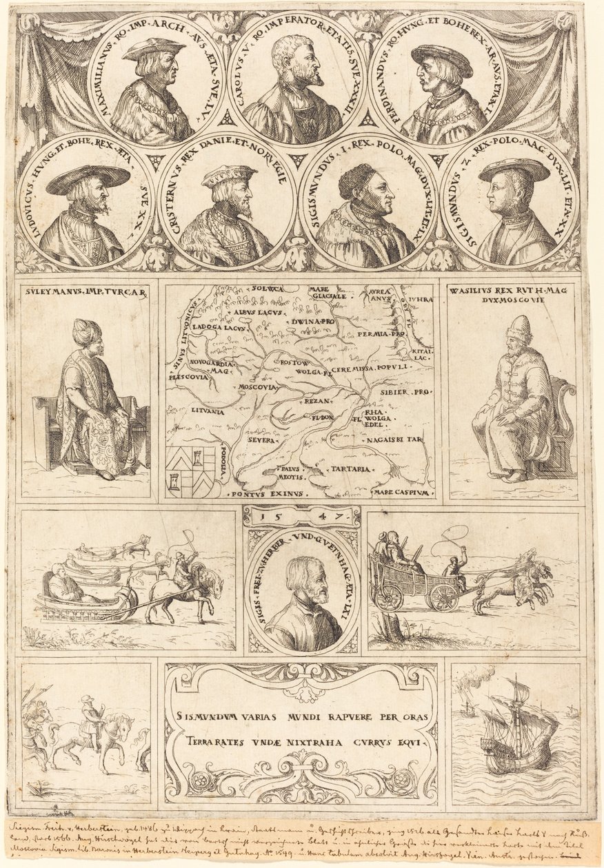 Herbersteini Zsigmond, 1548. alkotó: Augustin Hirschvogel