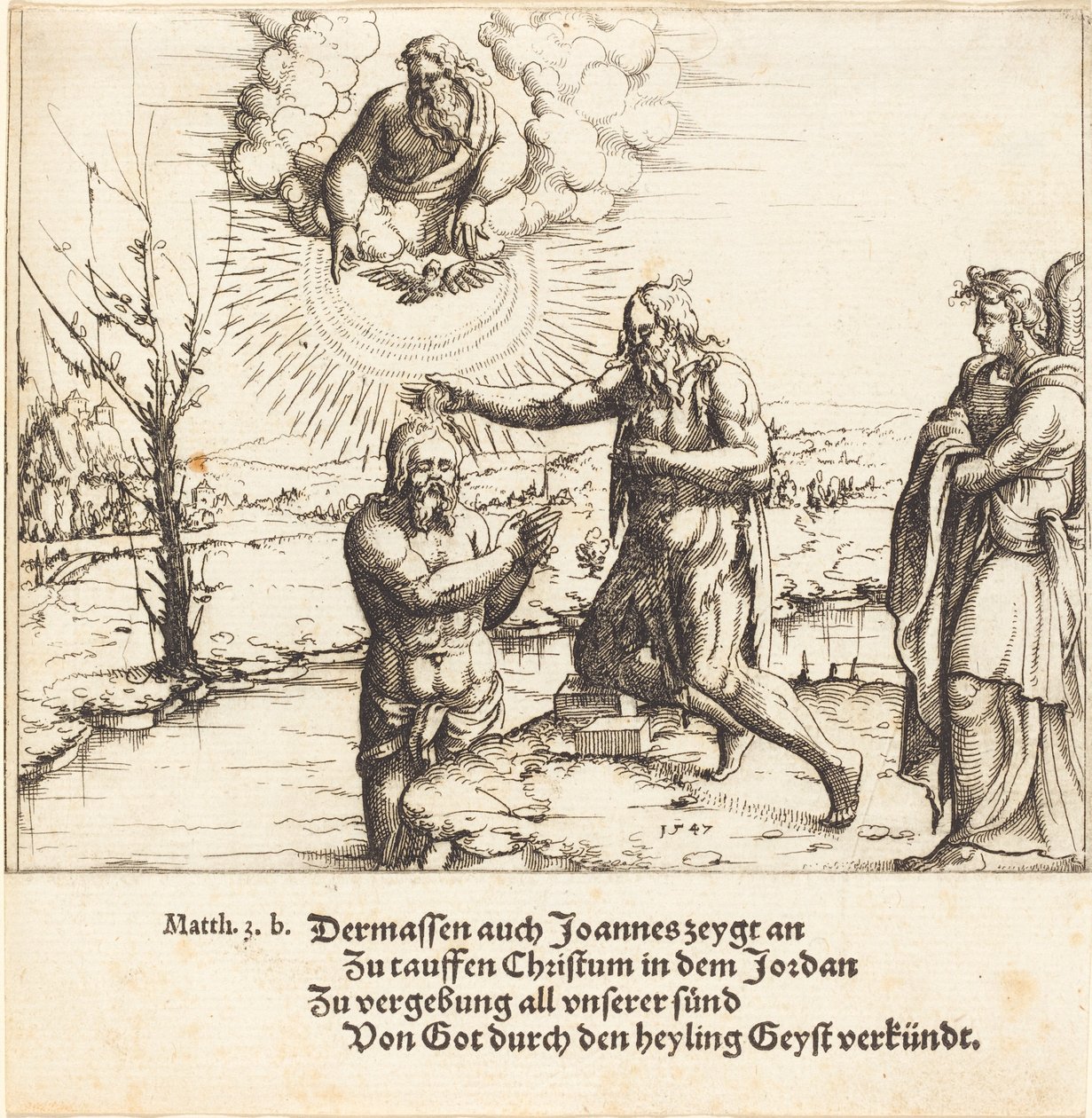 Krisztus keresztsége alkotó: Augustin Hirschvogel