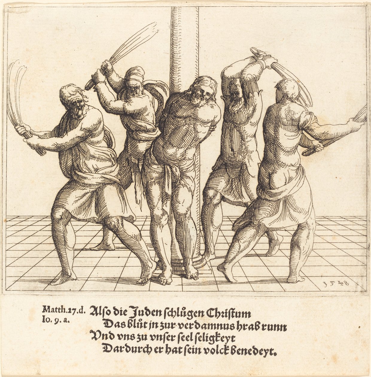 A zászlózás, 1548. alkotó: Augustin Hirschvogel