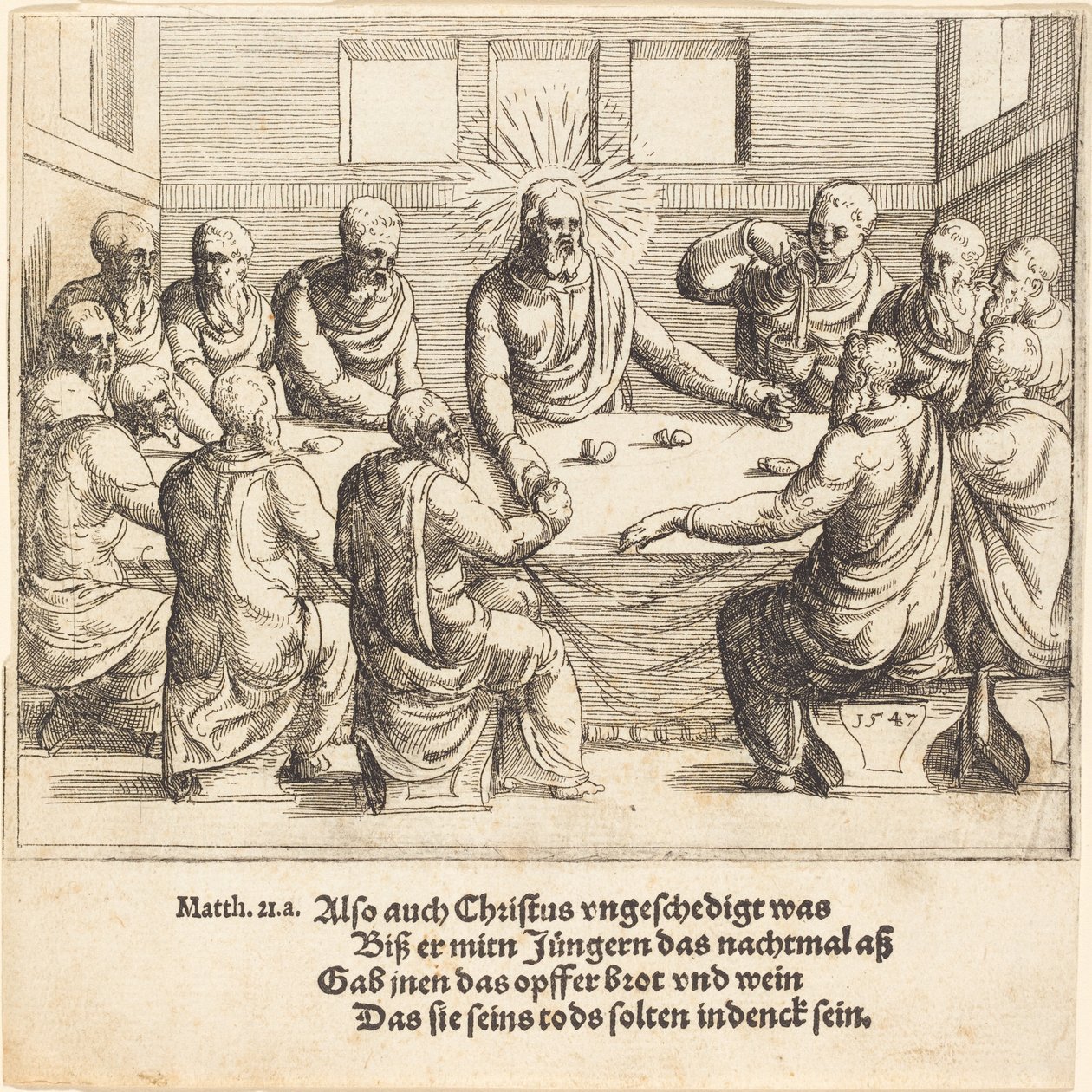 Az utolsó vacsora alkotó: Augustin Hirschvogel