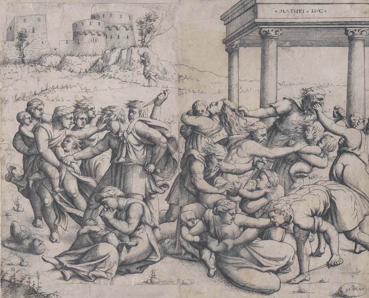 Az ártatlanok mészárlása, 1545. alkotó: Augustin Hirschvogel