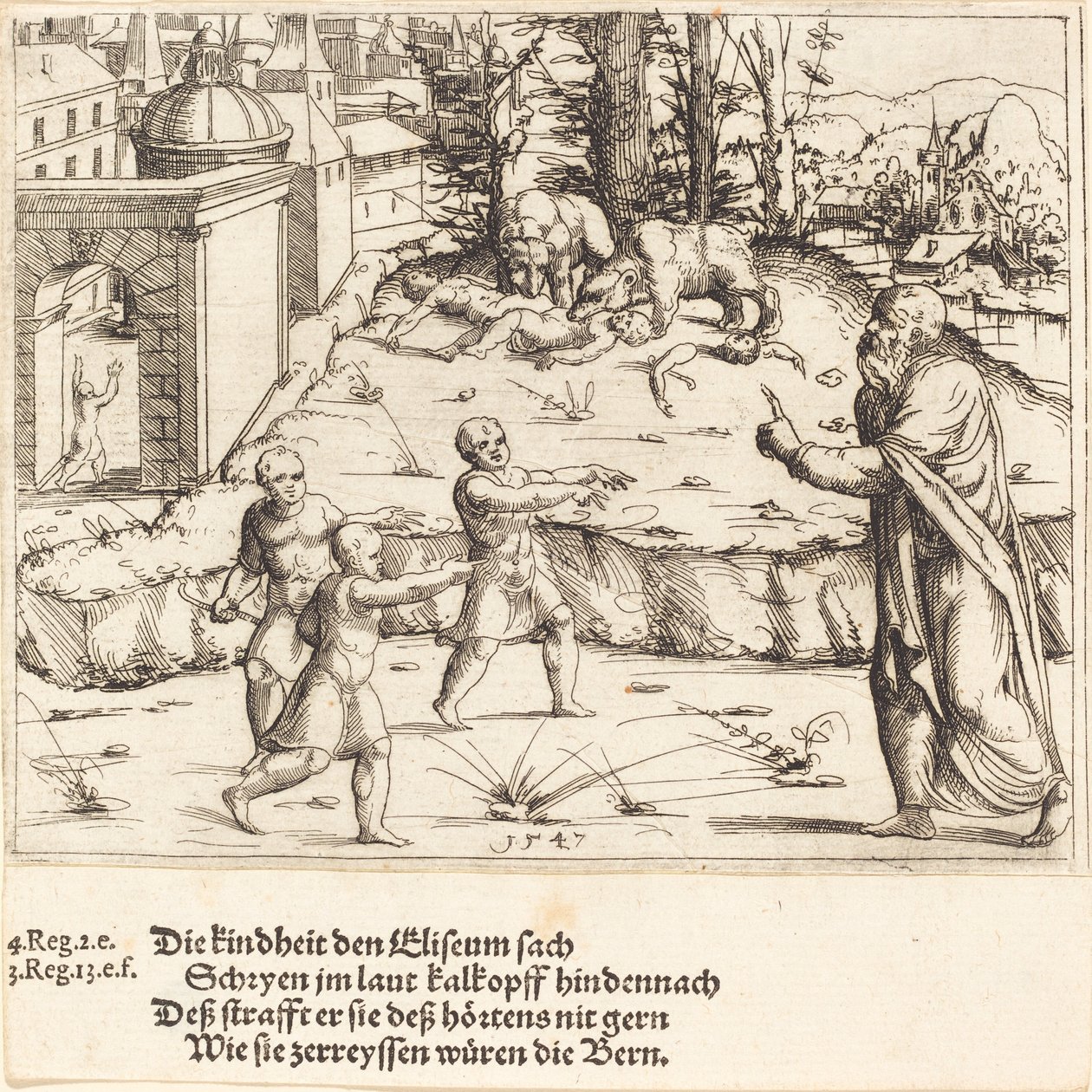 Béthel gyermekeinek meggyilkolása alkotó: Augustin Hirschvogel
