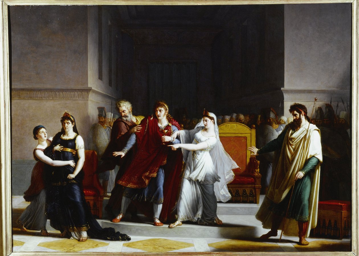 A "Rodogune" című tragédia utolsó jelenete a Théâtre-Français-ban, 1810 (olaj, vászon) alkotó: Augustin Pajou