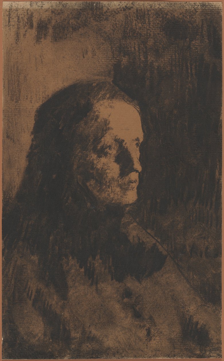 Egy öregasszony feje alkotó: Augustin Théodule Ribot