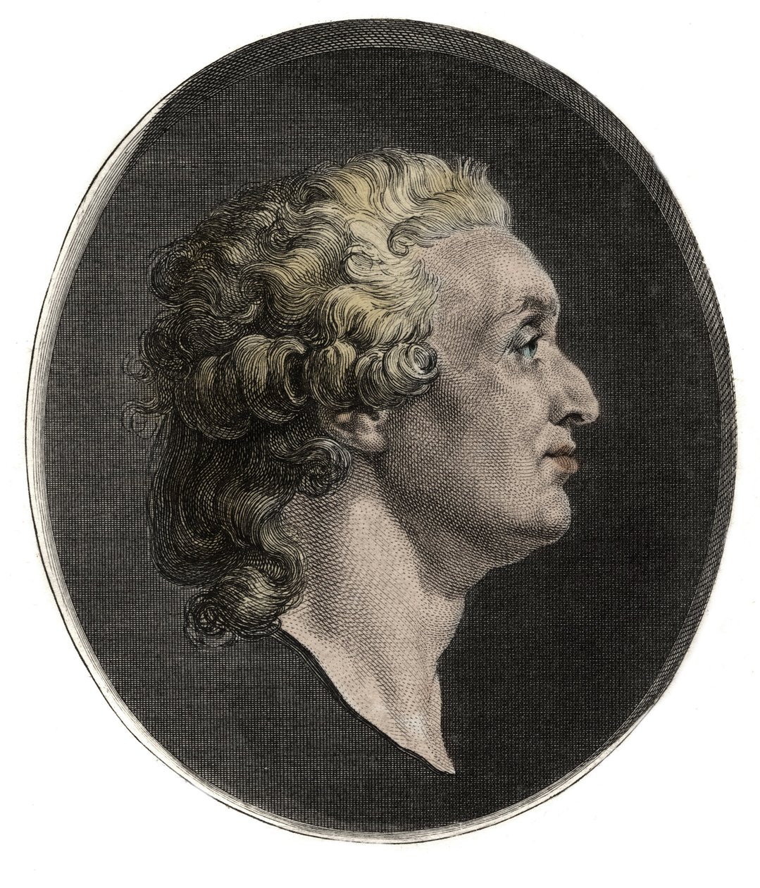 Marie Jean Antoine Nicolas de Cartat, de Condorcet márki (1743 - 1794) portréja Augustin Saint-Aubin után - 1736-1807 - alkotó: Augustin de (after) Saint Aubin