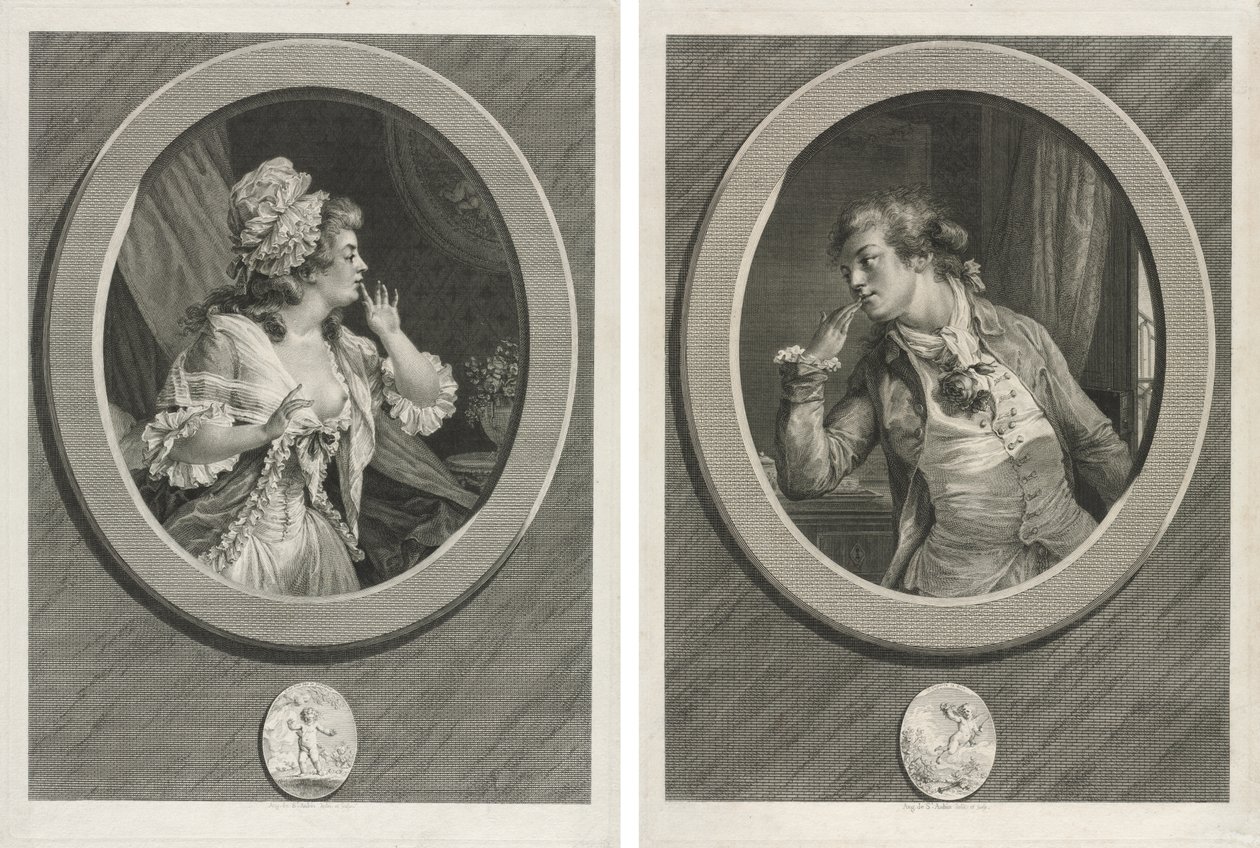 Legalább legyen diszkrét, és számíthat rám (pár) alkotó: Augustin de Saint-Aubin