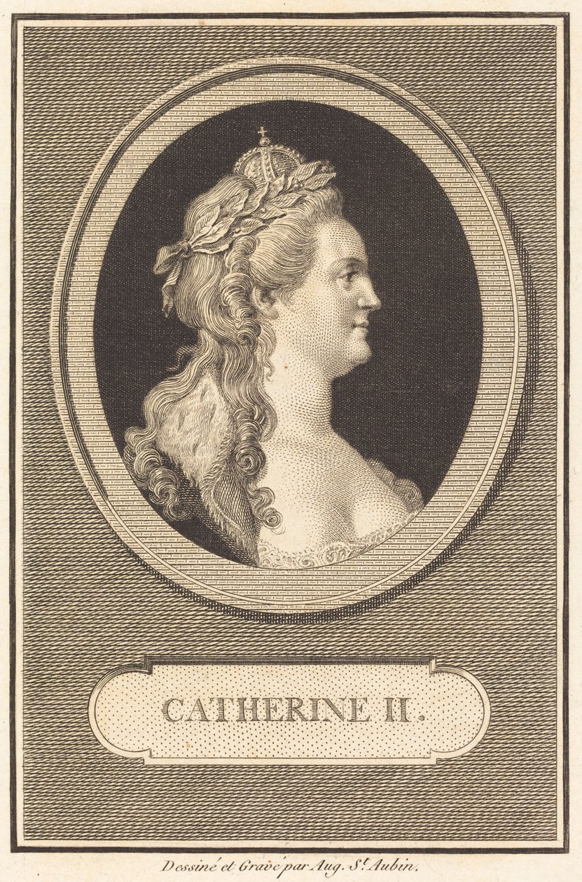 II. Katalin alkotó: Augustin de Saint-Aubin