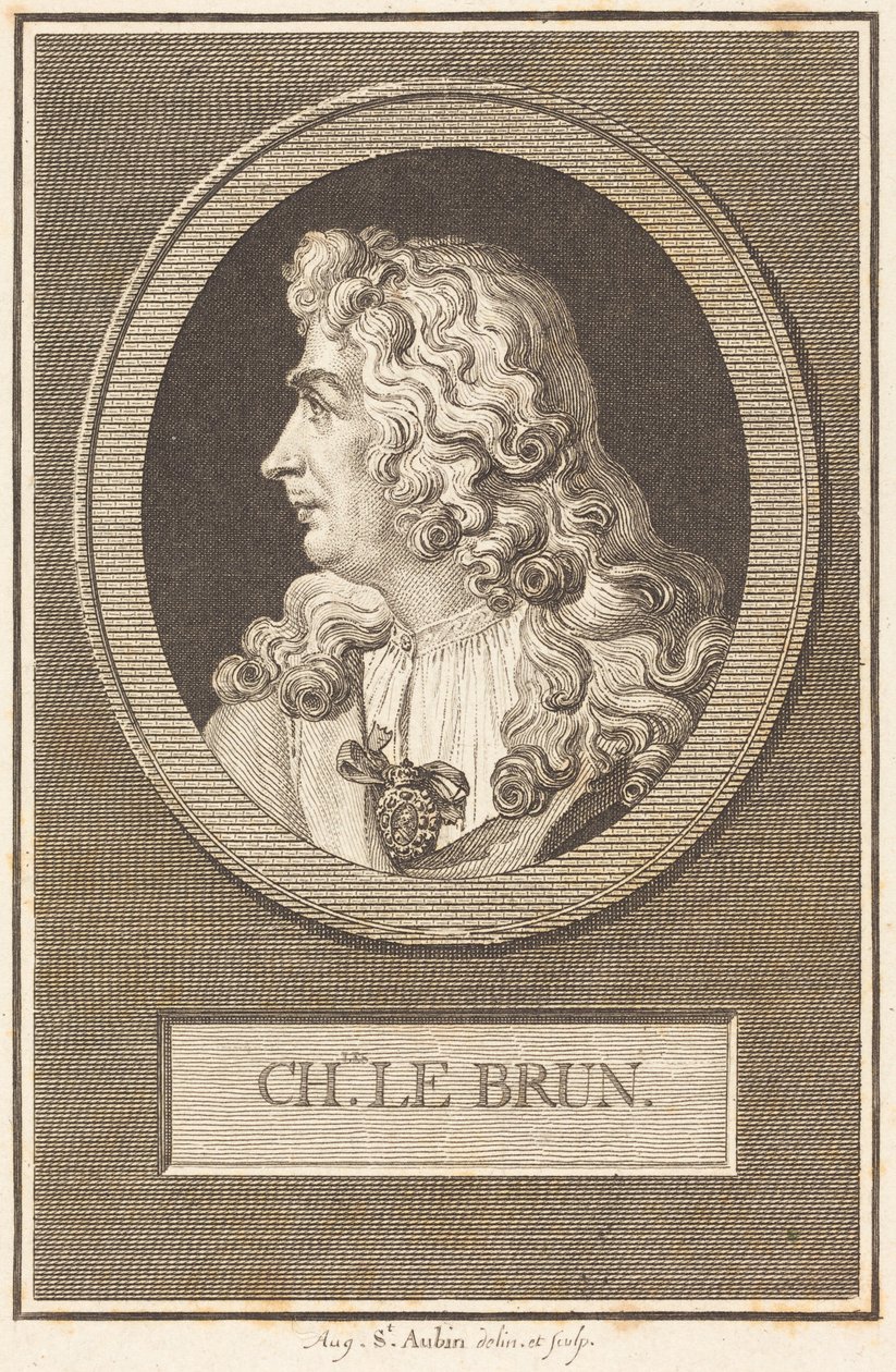 Charles Le Brun alkotó: Augustin de Saint-Aubin