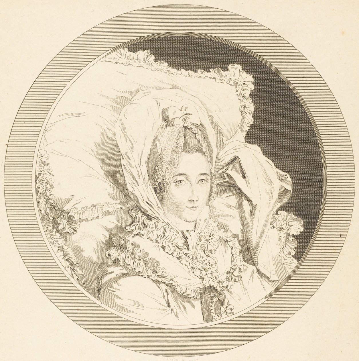 Rebecque bárónőjének utolsó órája alkotó: Augustin de Saint-Aubin