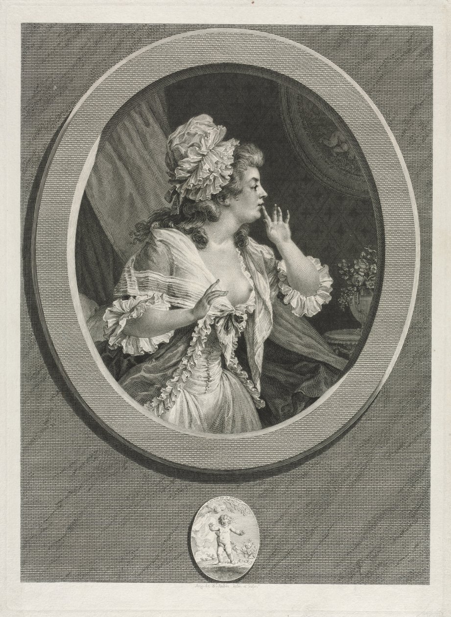 Légy legalább diszkrét, és számíthatsz rám pár, 1789. alkotó: Augustin de Saint Aubin