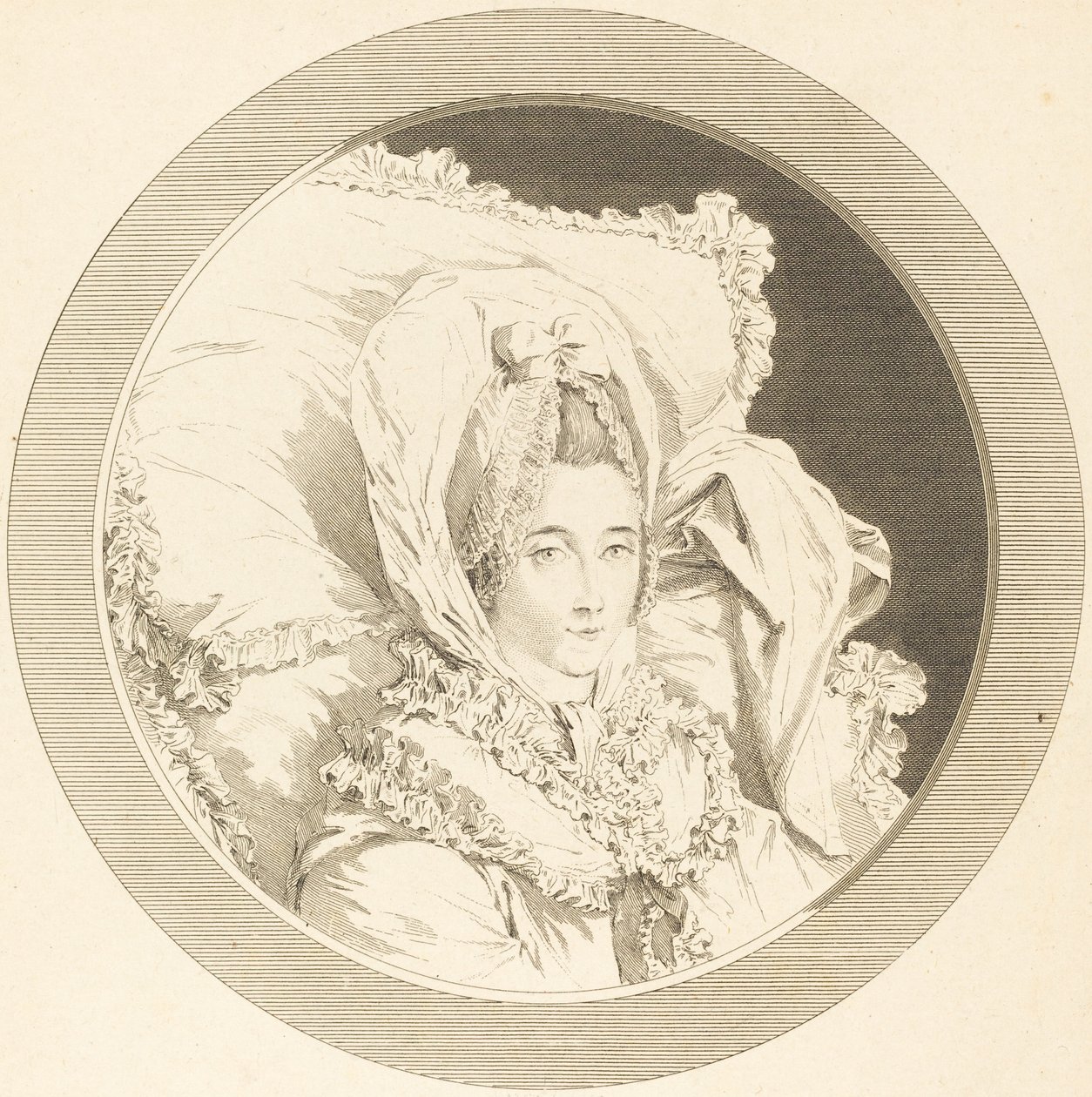 Rebecque bárónőjének utolsó órája alkotó: Augustin de Saint Aubin