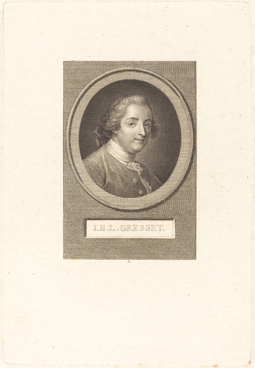 Jean-Baptiste-Louis Gresset alkotó: Augustin de Saint Aubin