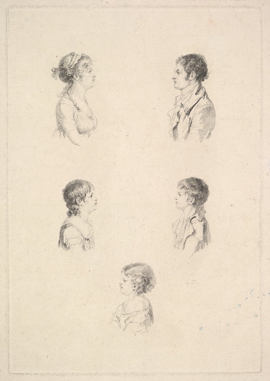 A Renouard család A Renouard család, 1801. alkotó: Augustin de Saint Aubin
