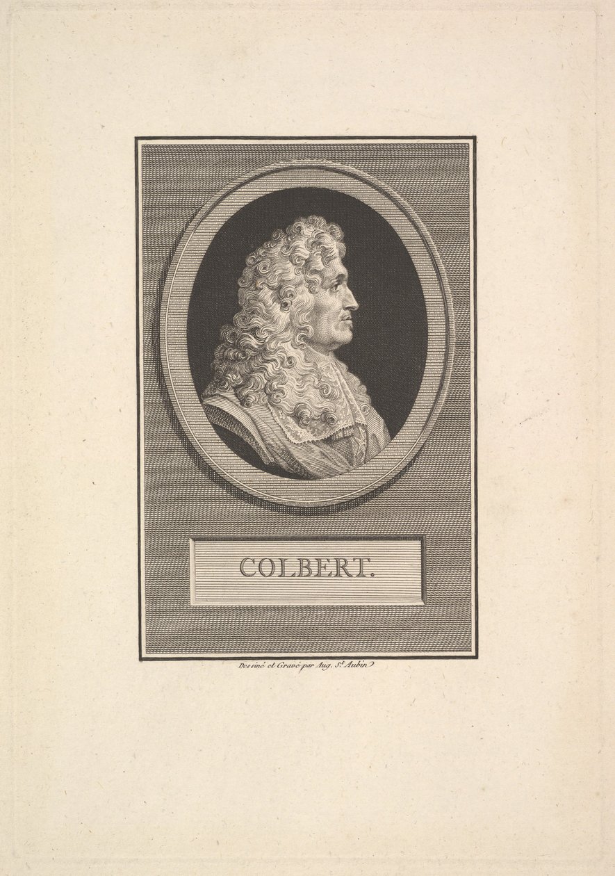 Colbert portréja, 1800. alkotó: Augustin de Saint Aubin