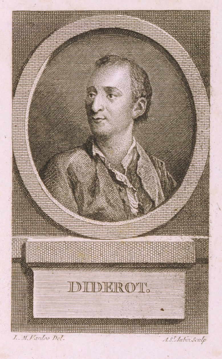 Denis Diderot portréja 17131784 alkotó: Augustin de Saint Aubin