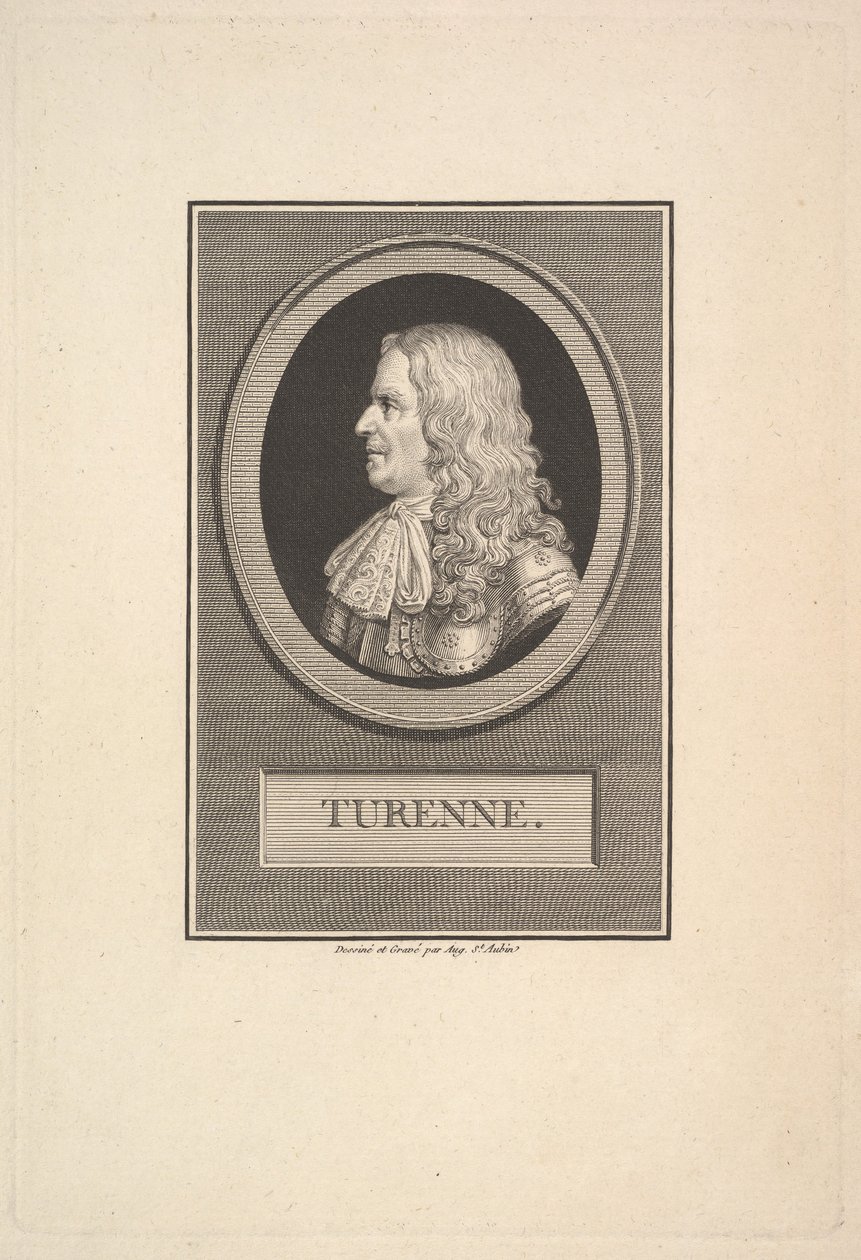 Henry de la Tour, Turenne vikomtjának portréja, 1800. alkotó: Augustin de Saint Aubin