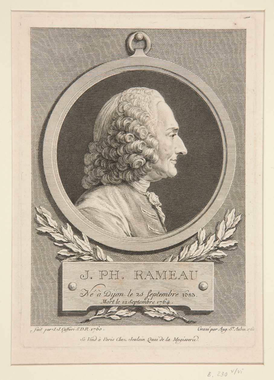 Jean-Philippe Rameau portréja alkotó: Augustin de Saint Aubin