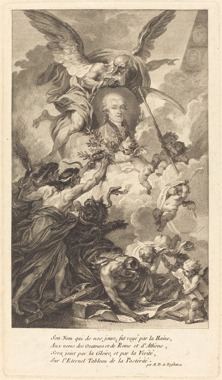 Simon-Nicolas-Henri Linguet alkotó: Augustin de Saint Aubin