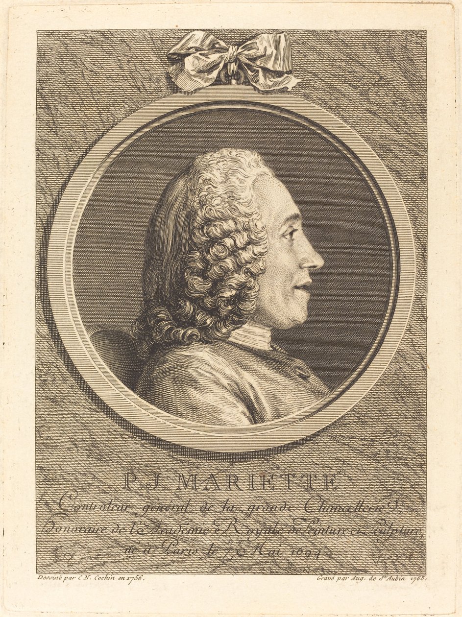 Pierre-Jean Mariette alkotó: Augustin de Saint Aubin after Charles Nicolas Cochin II