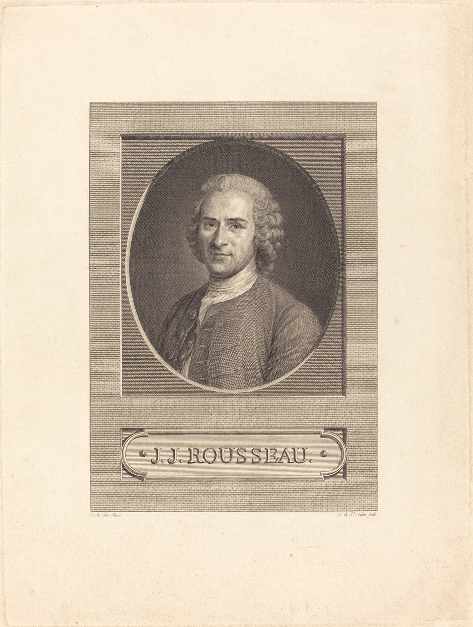 JJ Rousseau alkotó: Augustin de Saint Aubin after Maurice Quentin