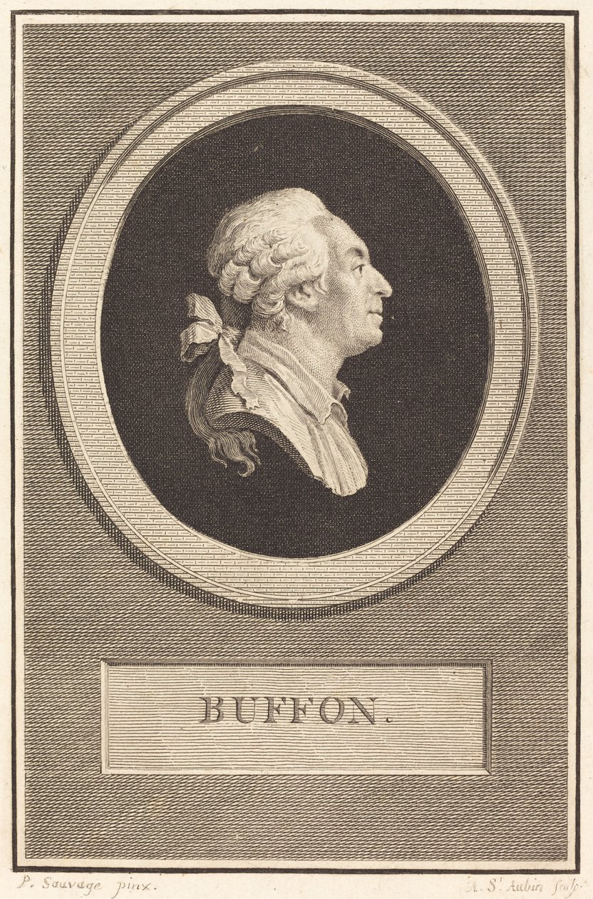 Buffon alkotó: Augustin de Saint Aubin after Piat Joseph Sauvage
