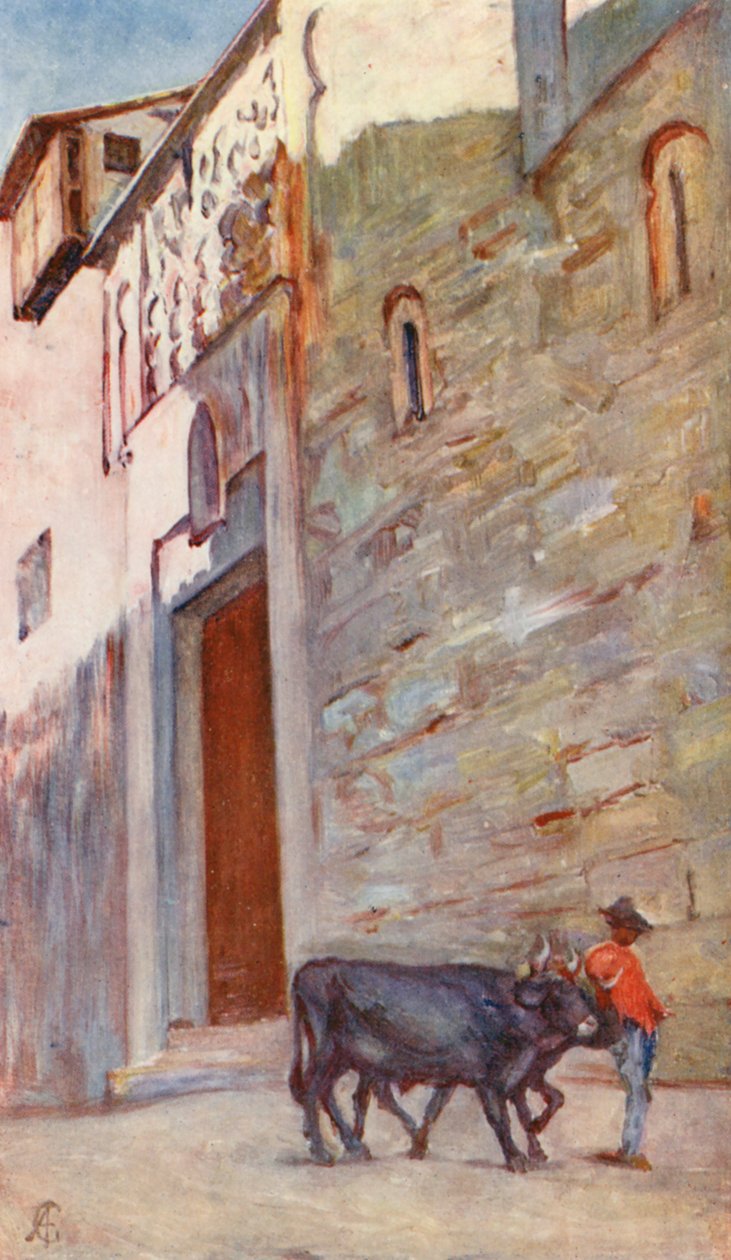 Egy utca Toledóban (színes litográfia) alkotó: Augustine Fitzgerald