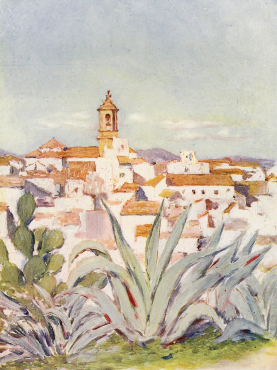 Algeciras (színes litográfia) alkotó: Augustine Fitzgerald