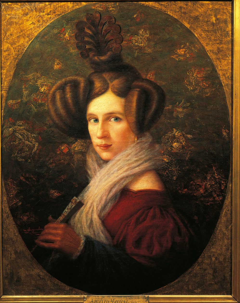Olaszország, Milánó, Margherita Barezzi (1814-1840), Giuseppe Verdi felesége portréja alkotó: Augusto Mussini