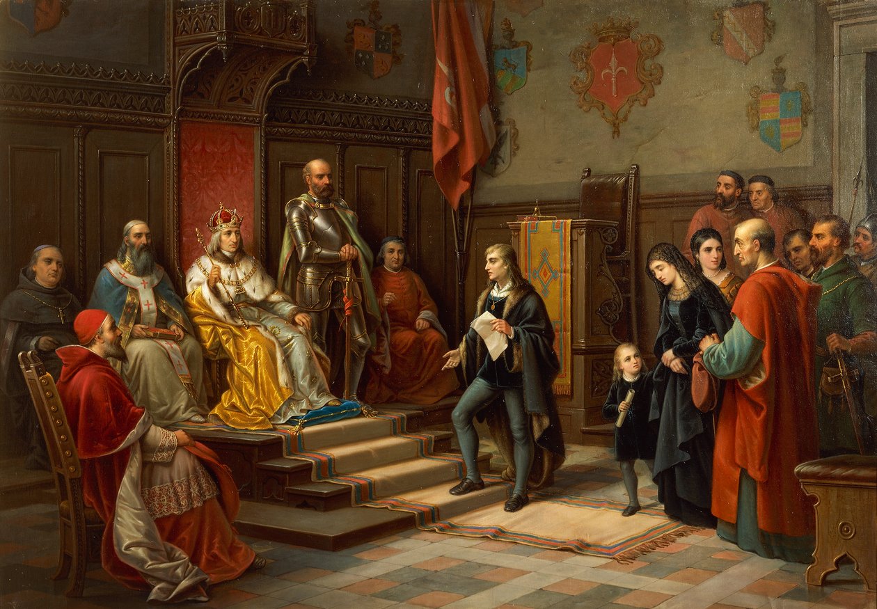 III. Frigyes, akit Raffaele Zovenzoni trieszti költő, Augusto Tominz (1818-1883) kényszerített a törökök elleni felvonulásra alkotó: Augusto Tominz