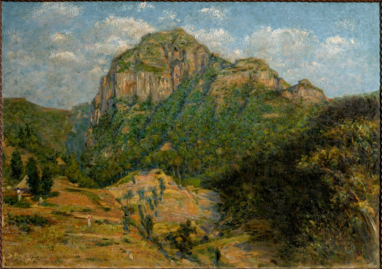 Afrikai táj (olaj, vászon), 79 x 112,5 cm. alkotó: Augusto Valli