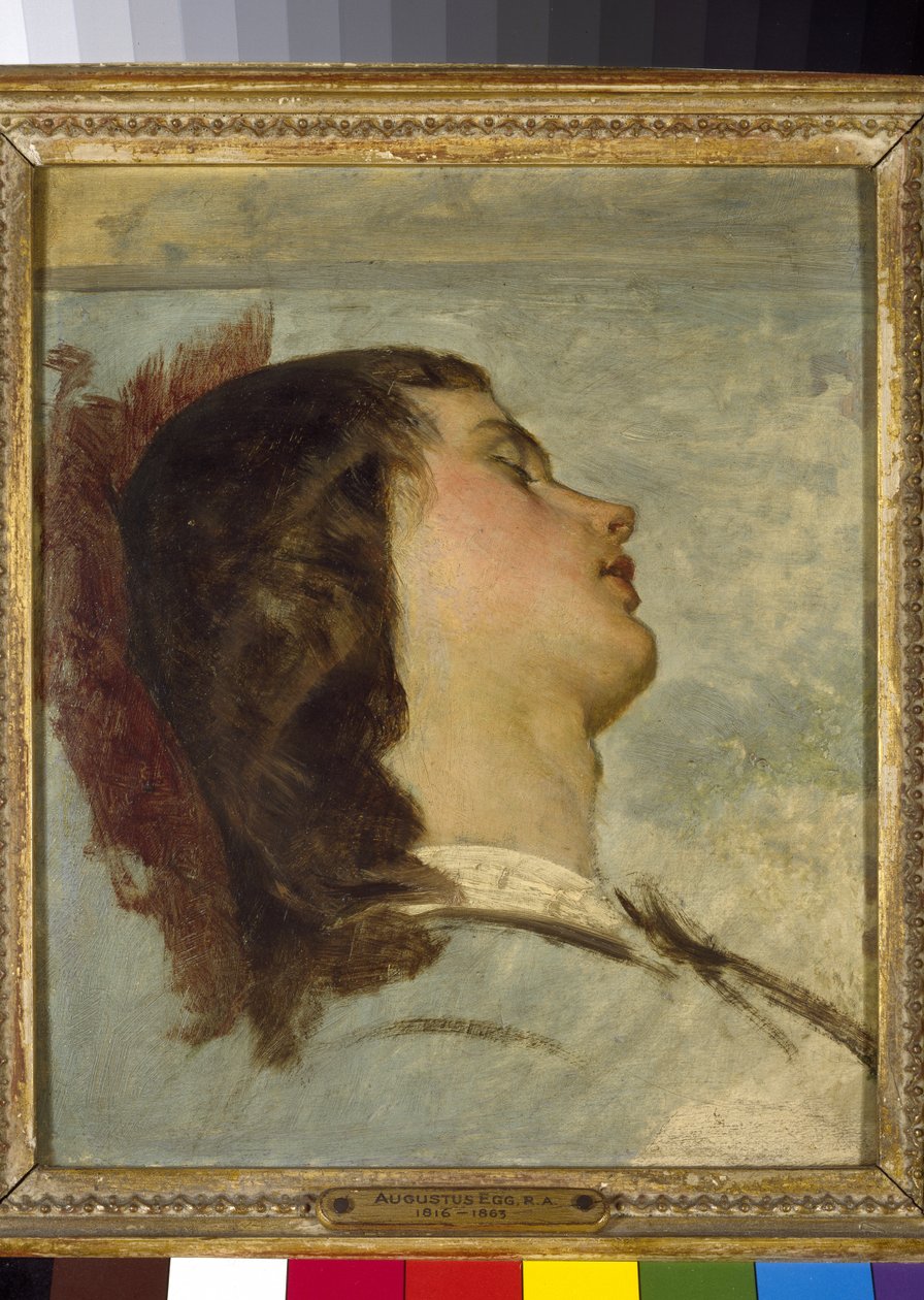 Előkészítő tanulmány Az utazótársakhoz, 1862 körül alkotó: Augustus Leopold Egg