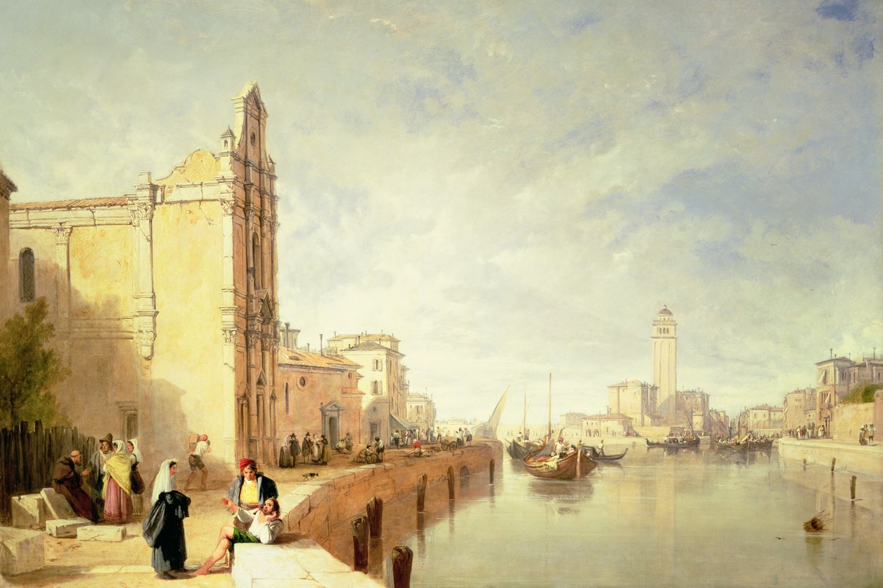 Murano látképe alkotó: Augustus Wall Callcott