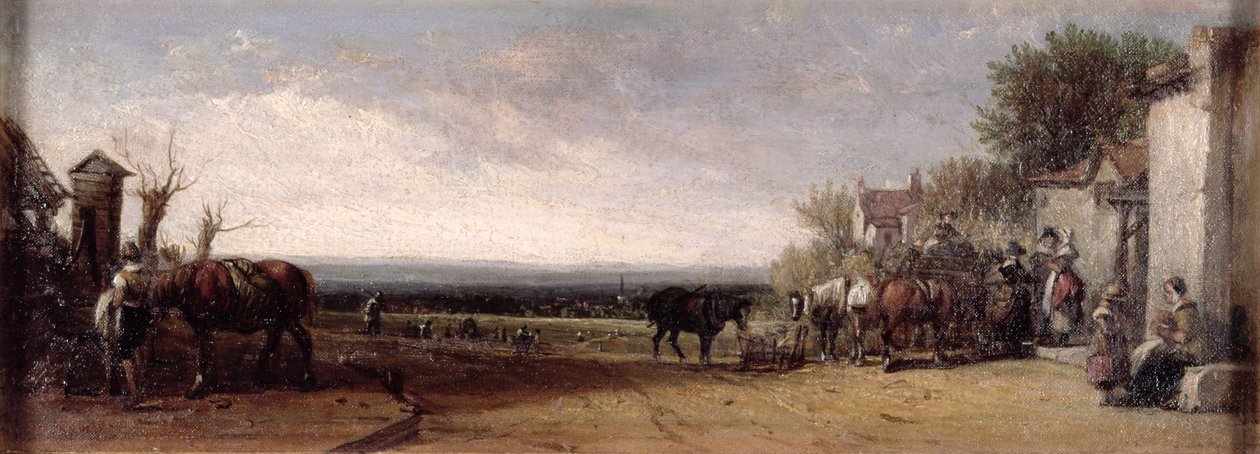 Az Inn Door Gravesend közelében alkotó: Augustus Wall Callcott