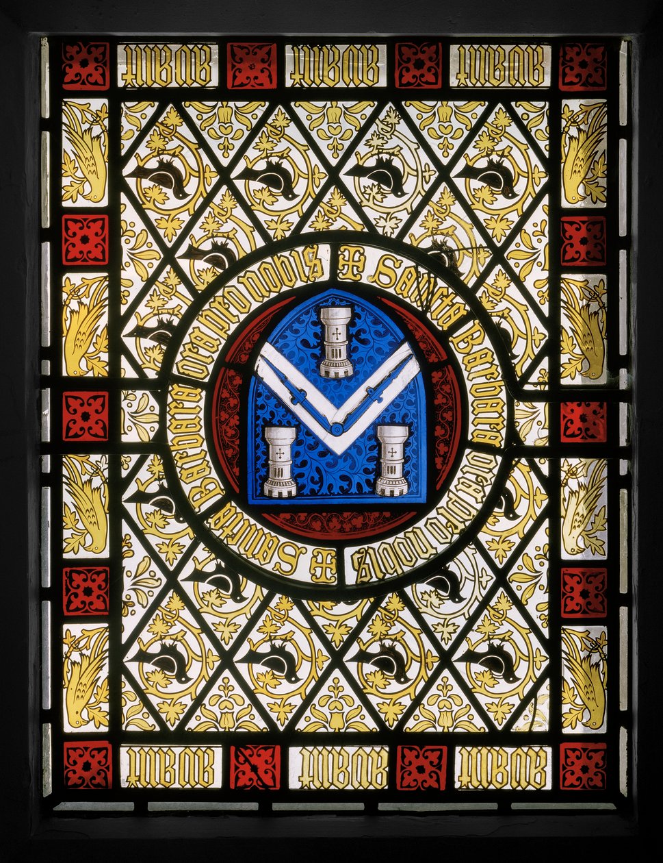 Szalonablak holland körvel, 1844 körül alkotó: Augustus Welby Northmore Pugin