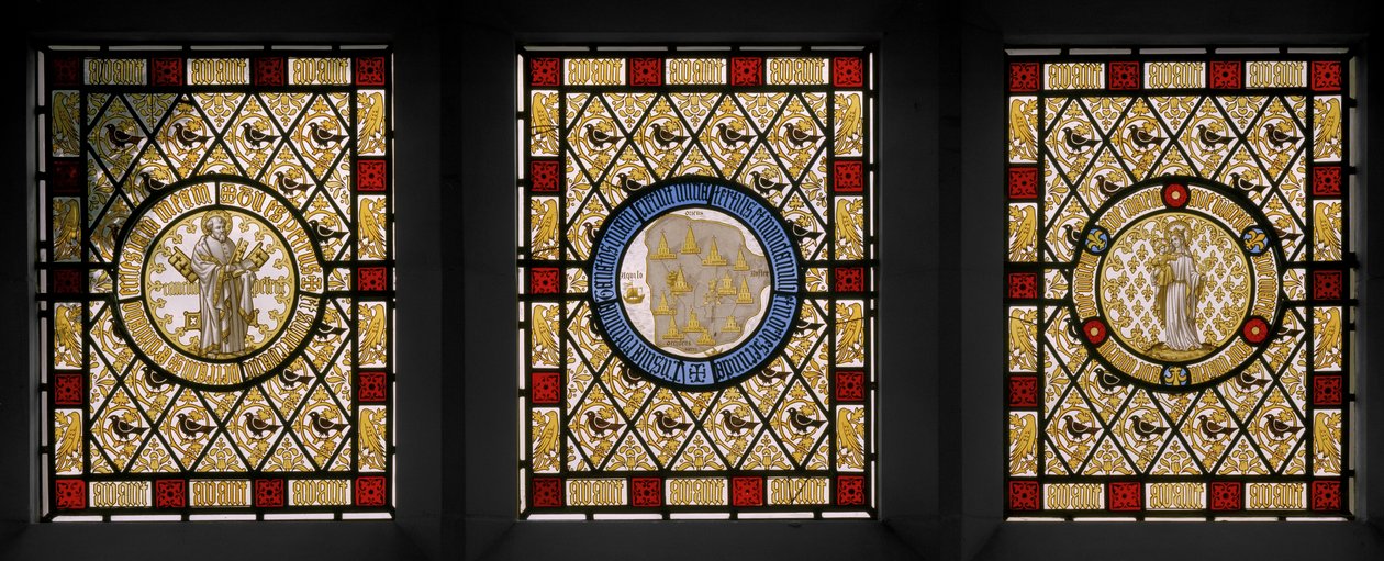 Szalonablak hollandi kerekekkel, 1844 körül alkotó: Augustus Welby Northmore Pugin