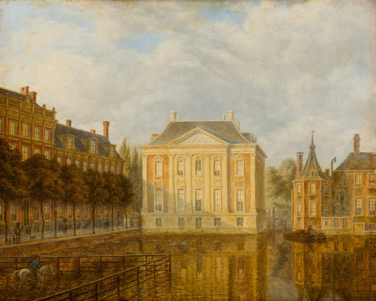 Kilátás a Mauritshuisra alkotó: Augustus Wijnantz