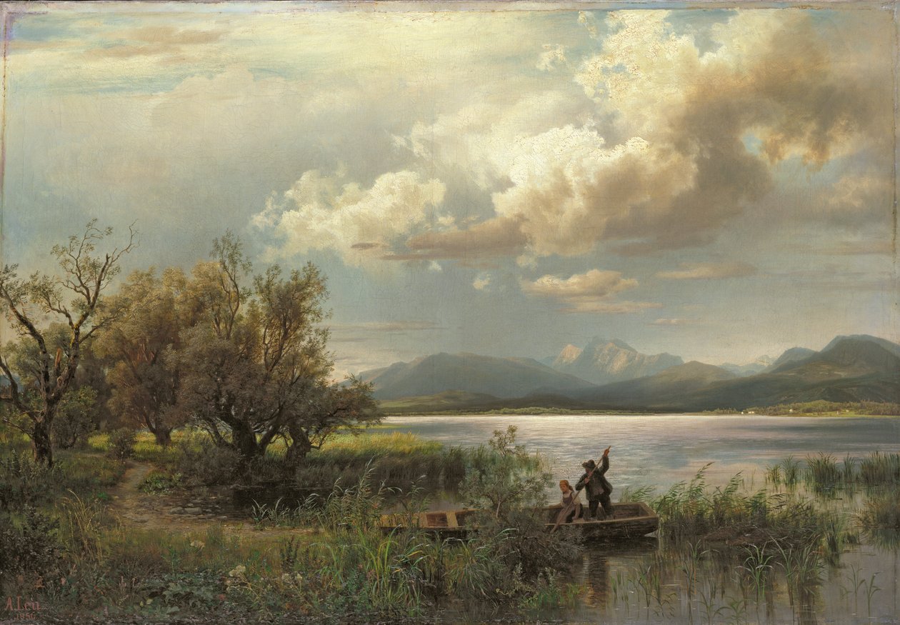 Bayern táj, 1856 alkotó: August Wilhelm Leu