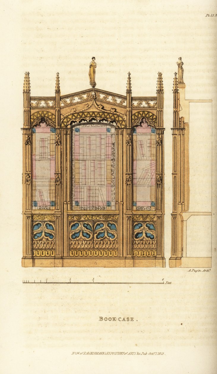 Gótikus könyves tok alkotó: Augustus Charles (after) Pugin