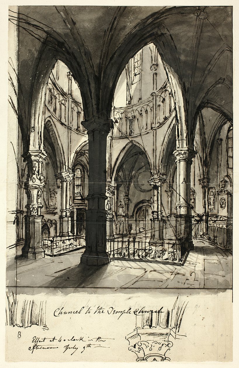 Chancella a Temple Church-nek alkotó: Augustus Charles Pugin