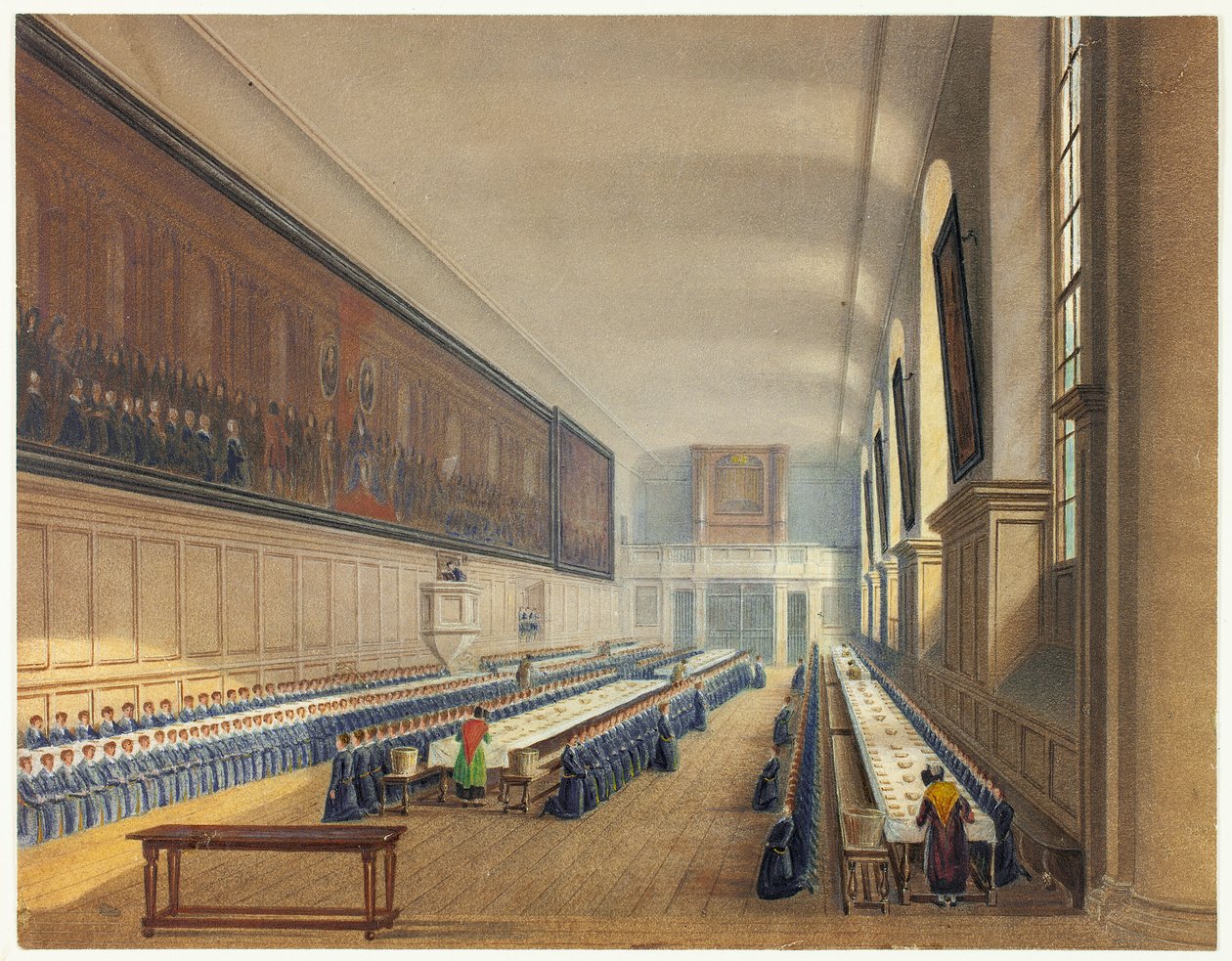 A Krisztus Kórház csarnoka alkotó: Augustus Charles Pugin
